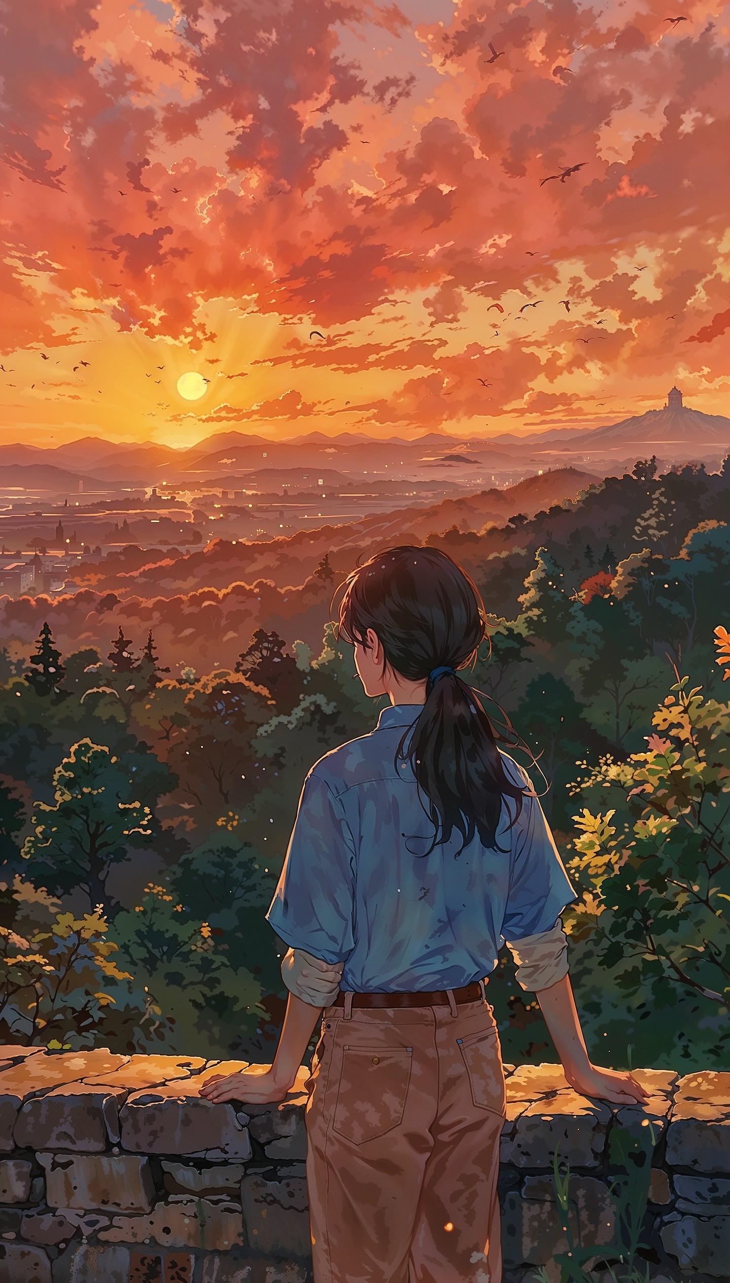 Sometimes, it feels like the sky is quietly reminding you — you made it through