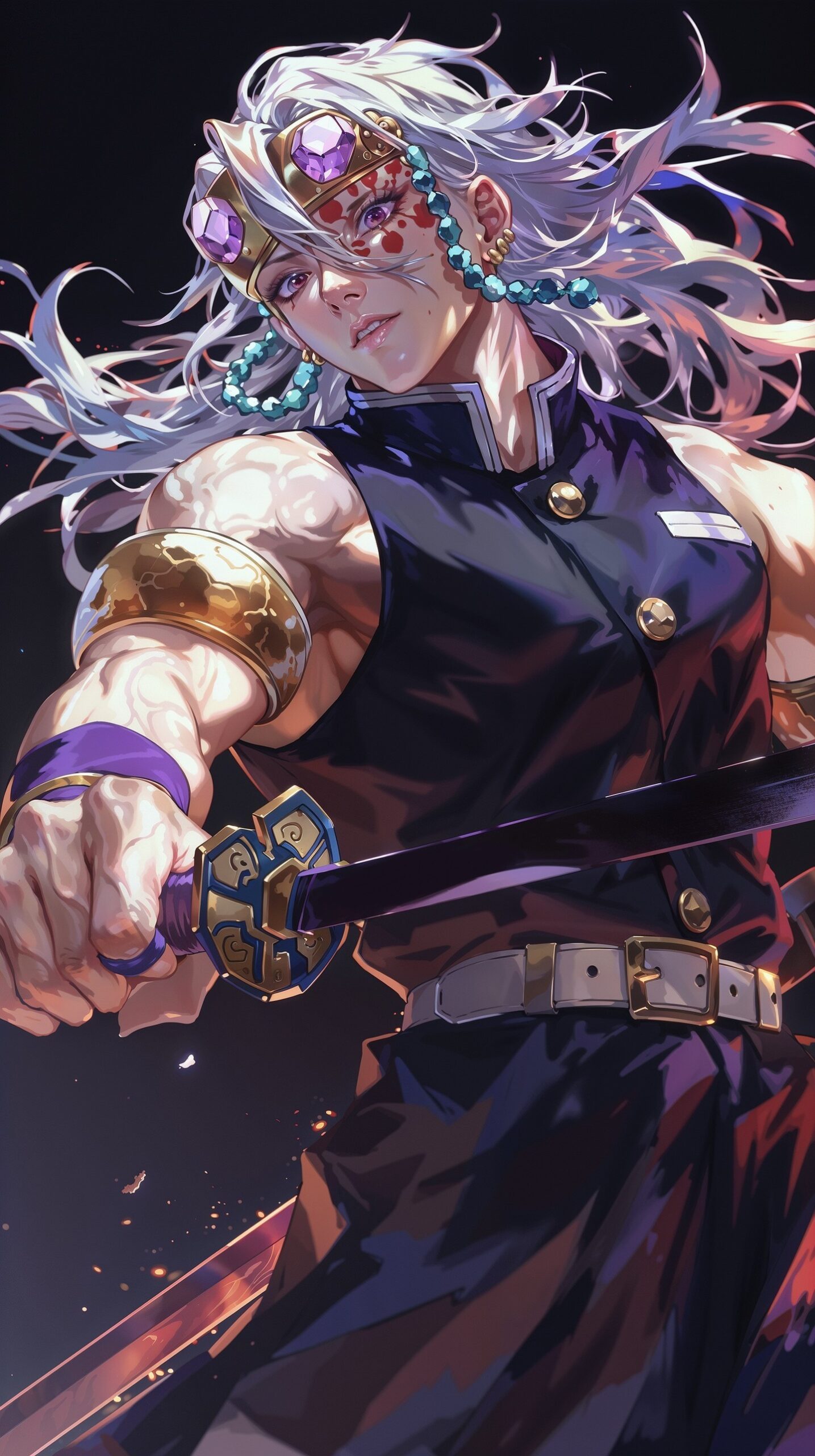 Flashy moves, fearless heart, and unshakable resolve.Tengen Uzui