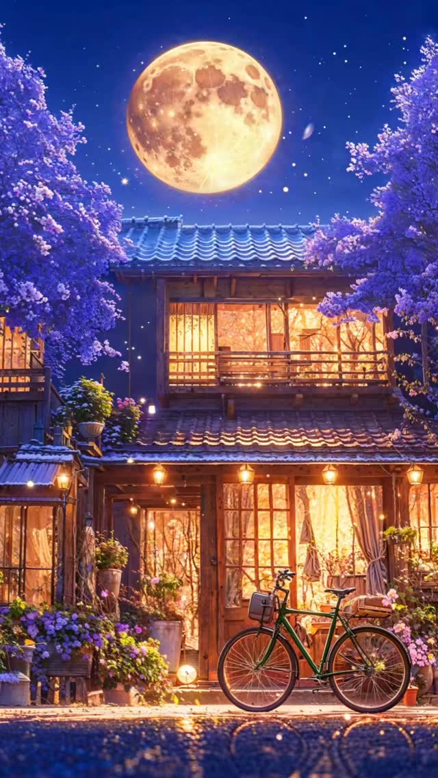 Under the glow of the moon, where dreams and reality blur, and magic fills the a