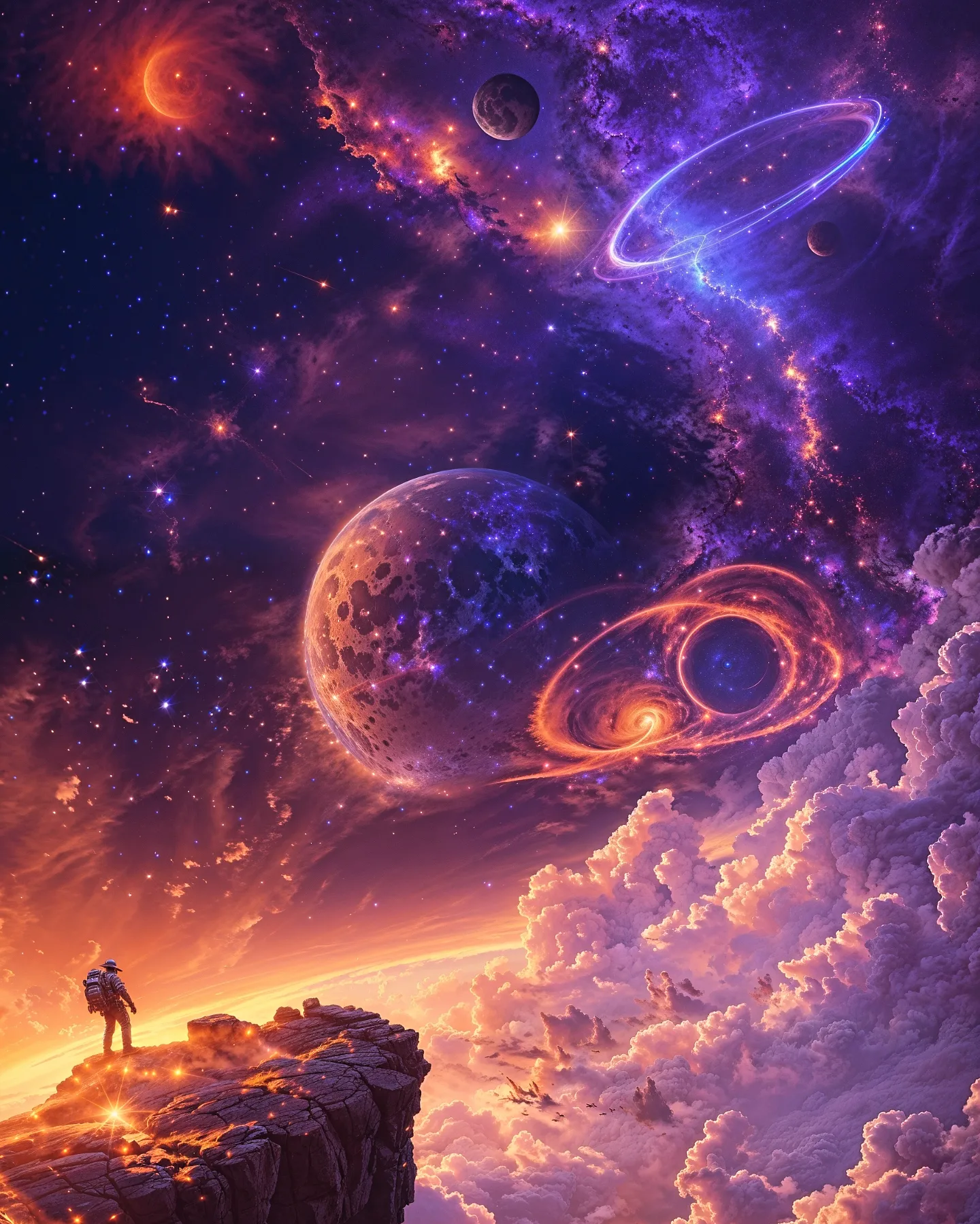 Beyond the edge of the world, the cosmos awaits.