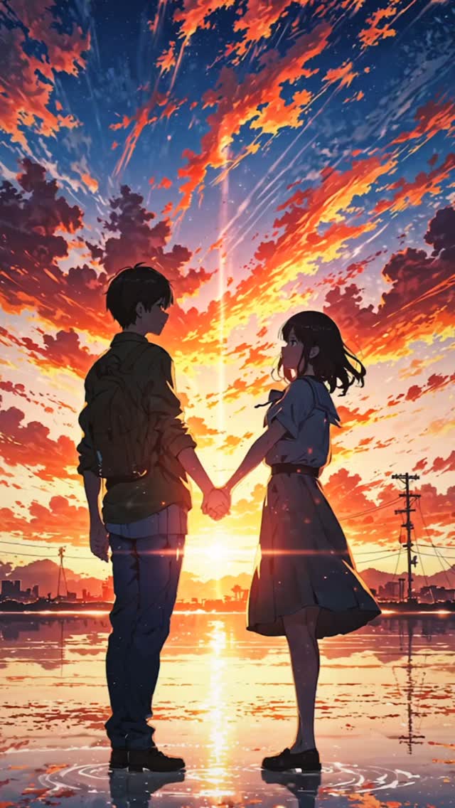 Embracing a new dawn, where the light carries hope and the horizon whispers of e