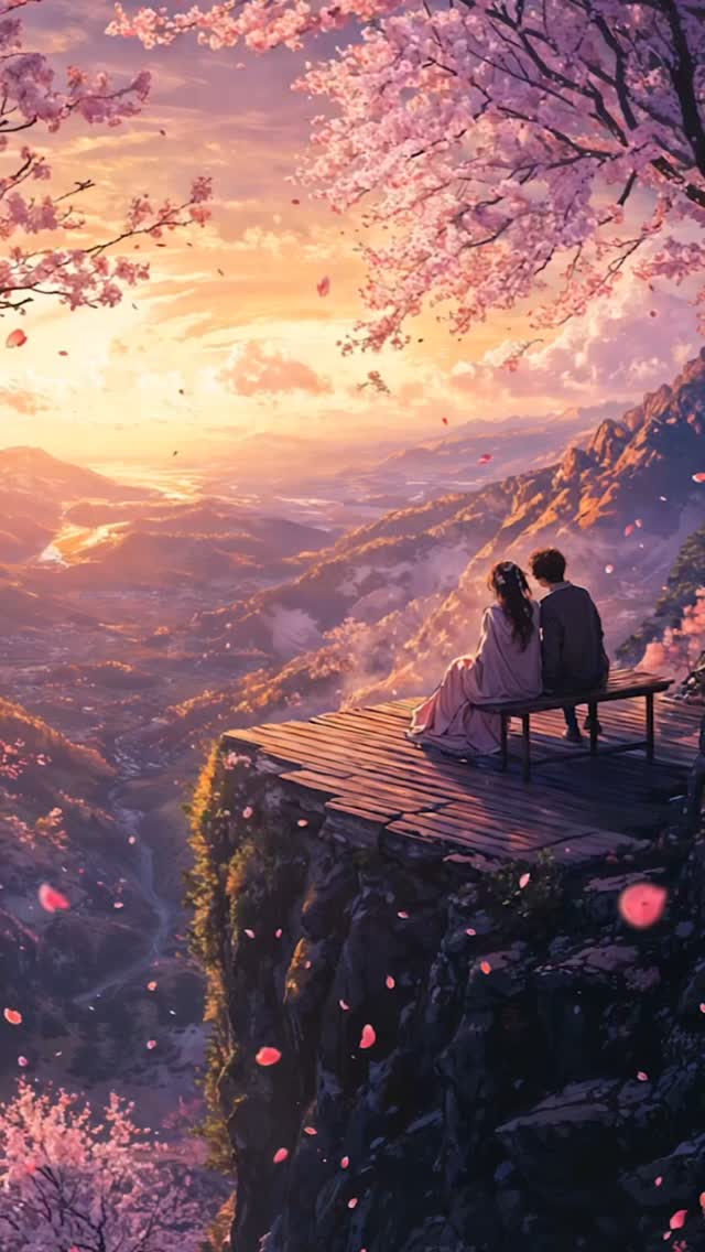 At the edge of the world, with you by my side, every sunrise feels like a new be