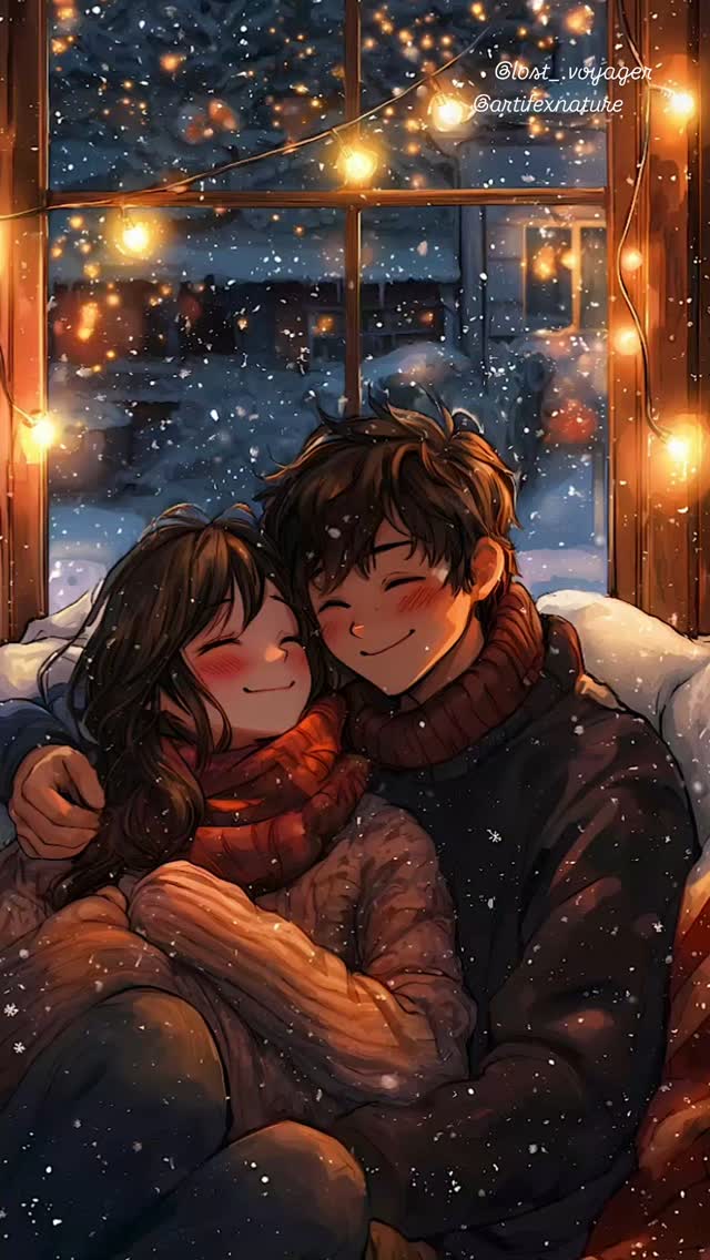 Wrapped in warmth, even as the snow falls outside