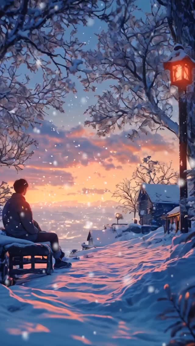 Finding peace in the quiet of a snowy day